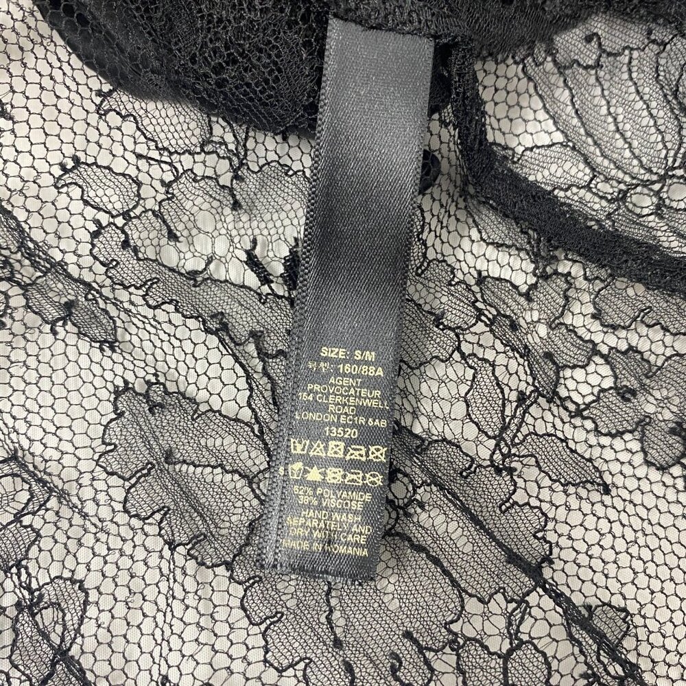 Agent Provocateur Thea SOIREE Black Lace S/M Maxi Gown NWT $2,885 - Picture 15 of 16